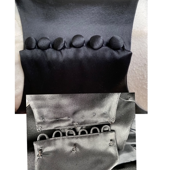 SOLD  $$$  CARMEN MARC VALVO Sexy Sheer Low Back Ball Gown - Picture 7 of 8